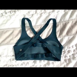 Dark teal lululemon sports bra